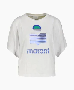 Dames Marant Étoile T-Shirts & Tops*Marant Etoile T-Shirt Korte Mouw Kyanza-Gc Wit