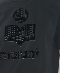 Dames Marant Étoile T-Shirts & Tops*Marant Etoile T-Shirt Korte Mouw Zewel-Ga Zwart