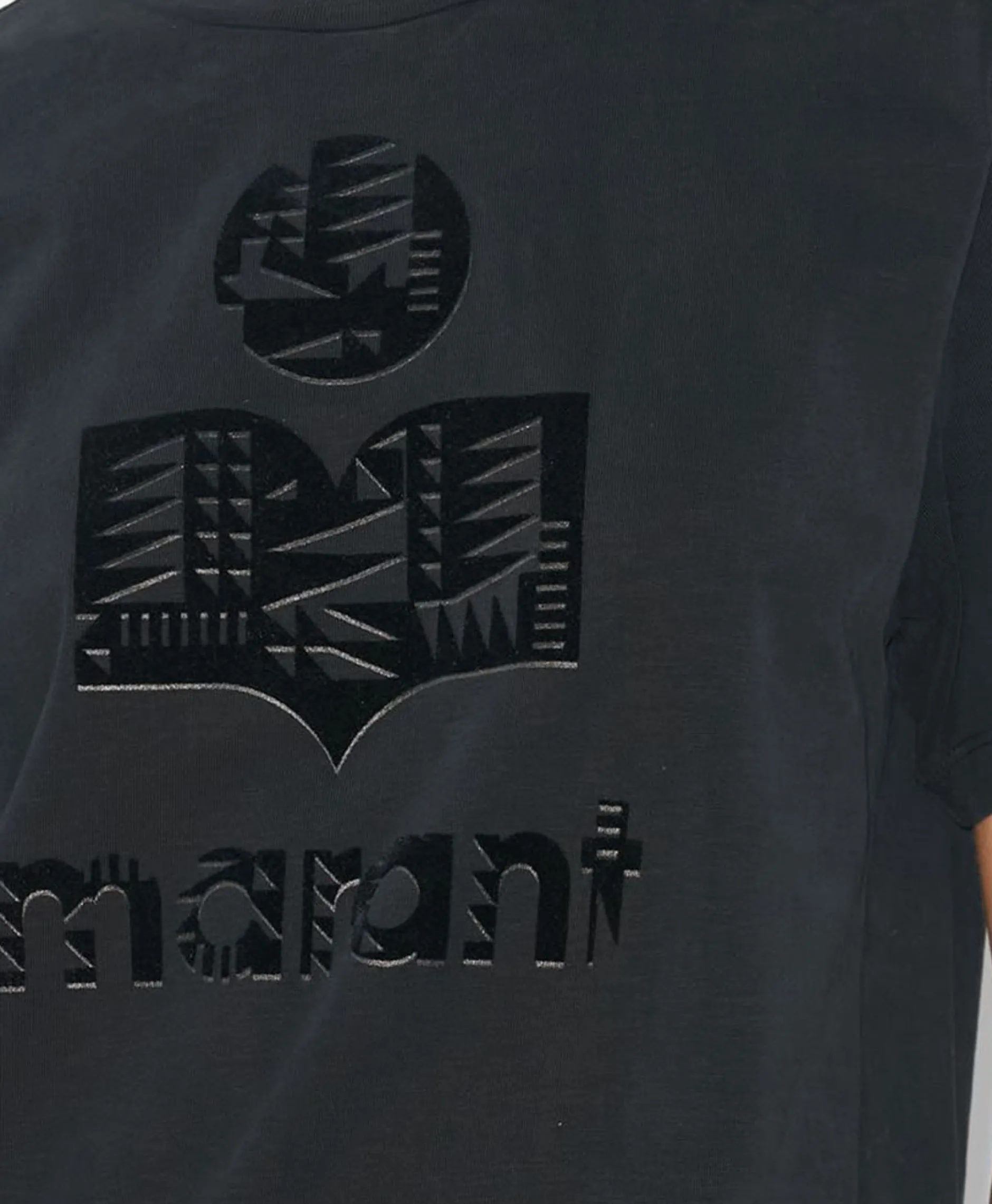 Dames Marant Étoile T-Shirts & Tops*Marant Etoile T-Shirt Korte Mouw Zewel-Ga Zwart