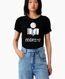 Dames Marant Étoile T-Shirts & Tops*Marant Etoile T-Shirt Korte Mouw Koldi-Gc Zwart