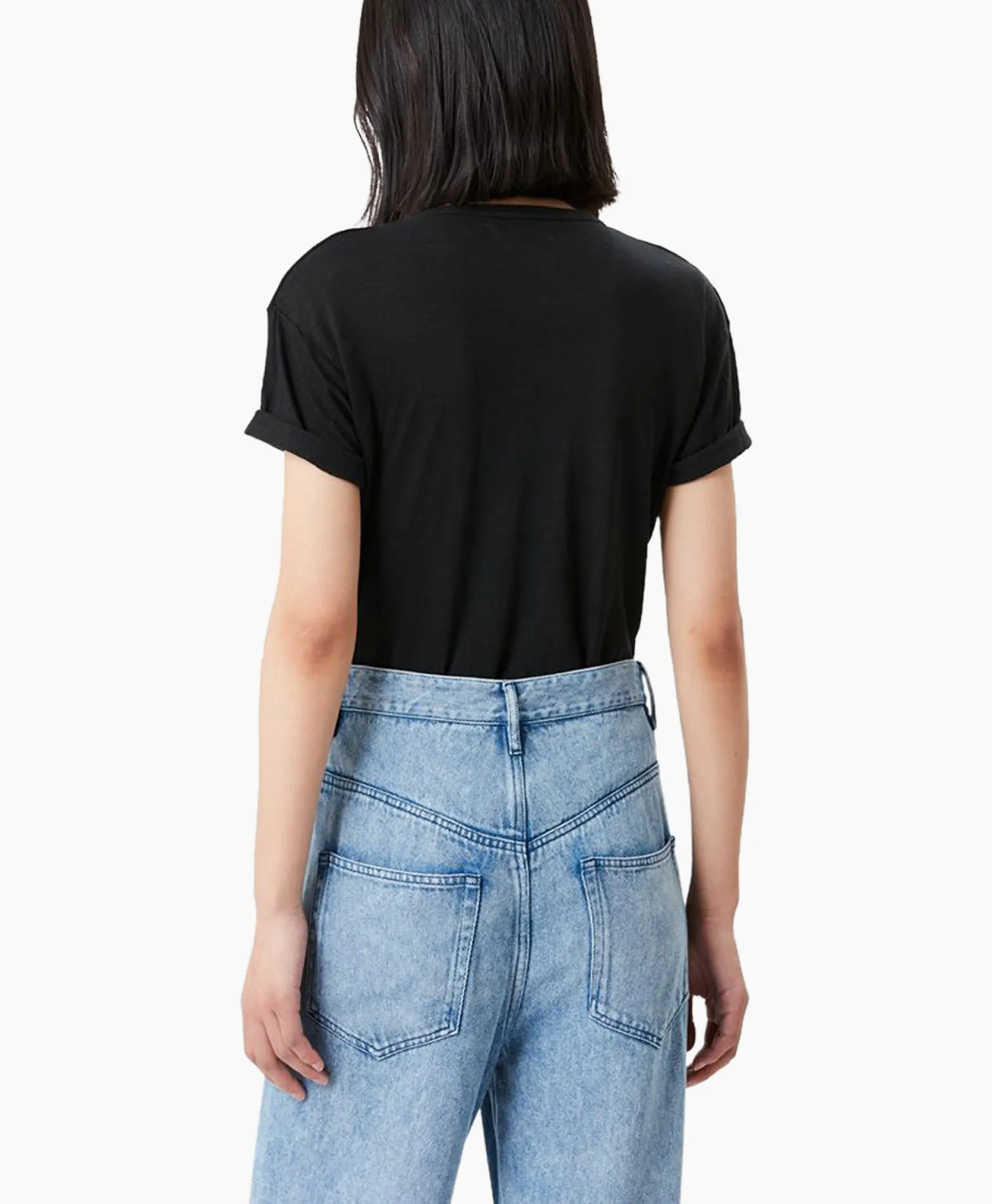 Dames Marant Étoile T-Shirts & Tops*Marant Etoile T-Shirt Korte Mouw Koldi-Gc Zwart