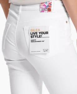 Dames Marc Cain Pants Broeken*Jeans Wp 82.04 D50 Wit