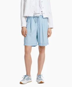 Dames Marc Cain Pants Broeken*Short Wp 83.03 D63 Licht Blauw