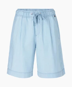 Dames Marc Cain Pants Broeken*Short Wp 83.03 D63 Licht Blauw