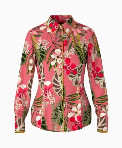 Dames Marccain Collectie Blouses*Blouse Vc 51.42 J28 Licht Rood