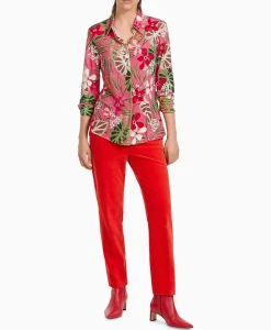 Dames Marccain Collectie Blouses*Blouse Vc 51.42 J28 Licht Rood
