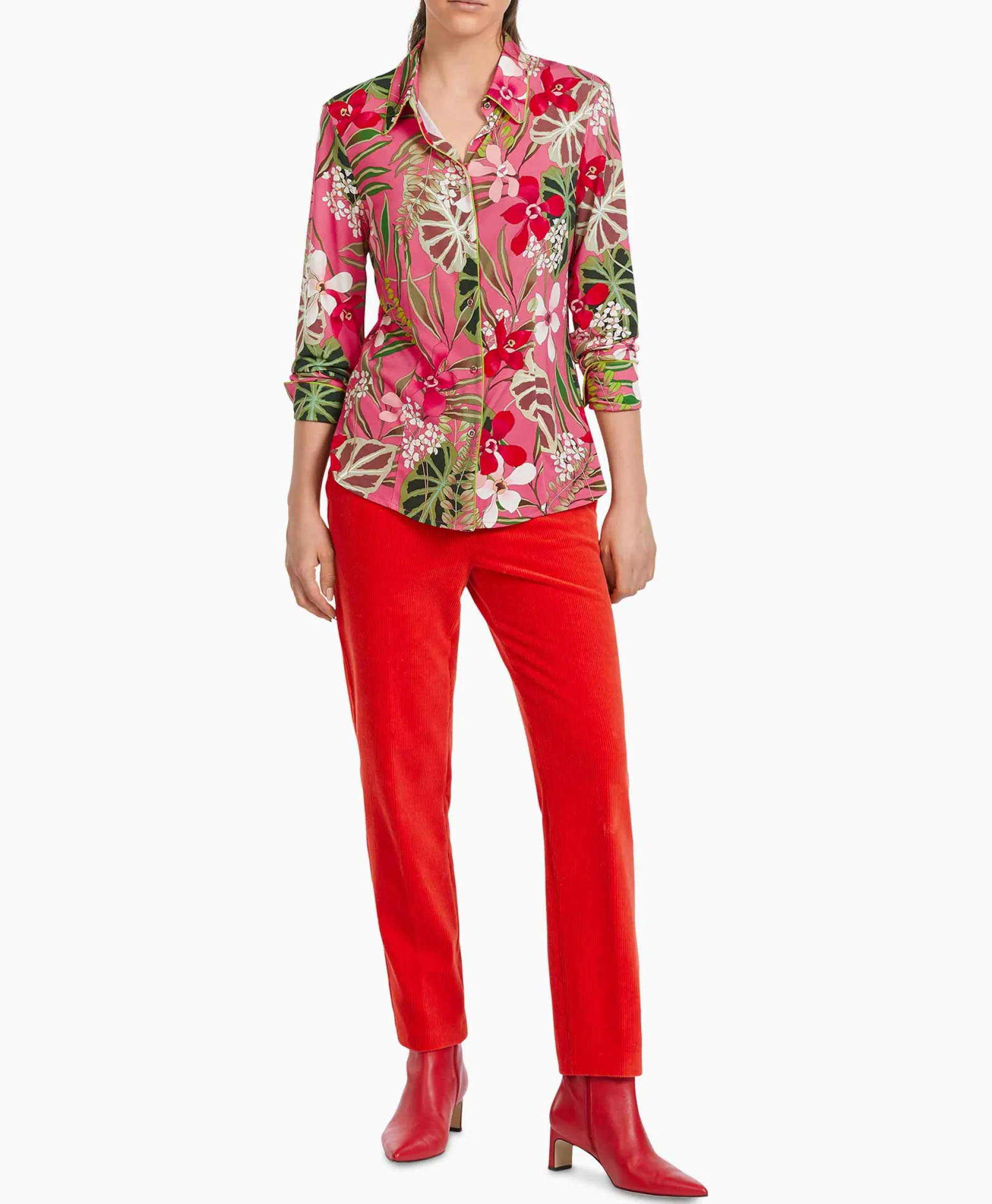 Dames Marccain Collectie Blouses*Blouse Vc 51.42 J28 Licht Rood