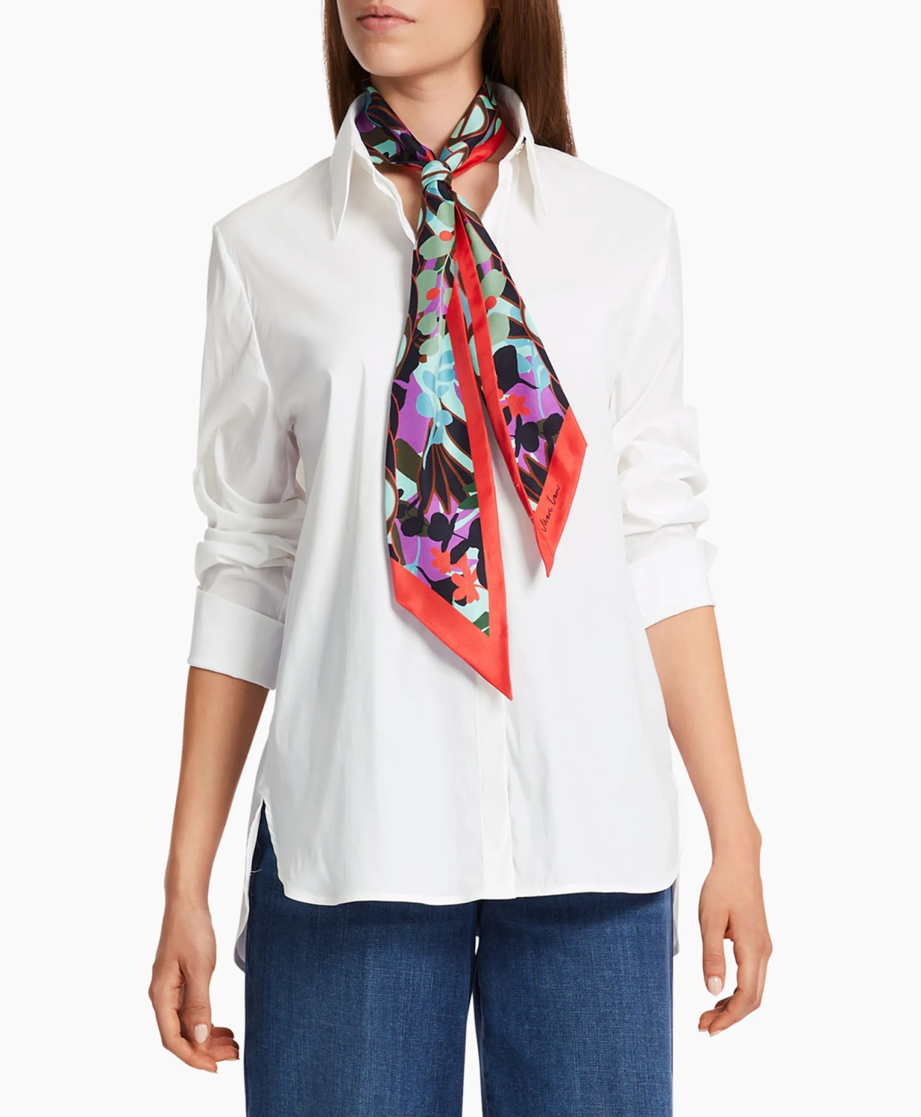 Dames Marccain Collectie Blouses*Blouse Wc 51.10 W71 Wit