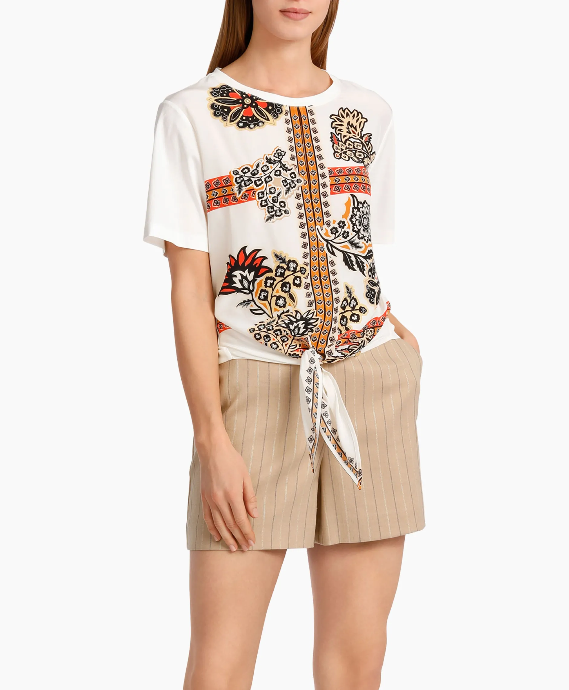 Dames Marccain Collectie Blouses*Blouse Wc 55.10 J52 Off White