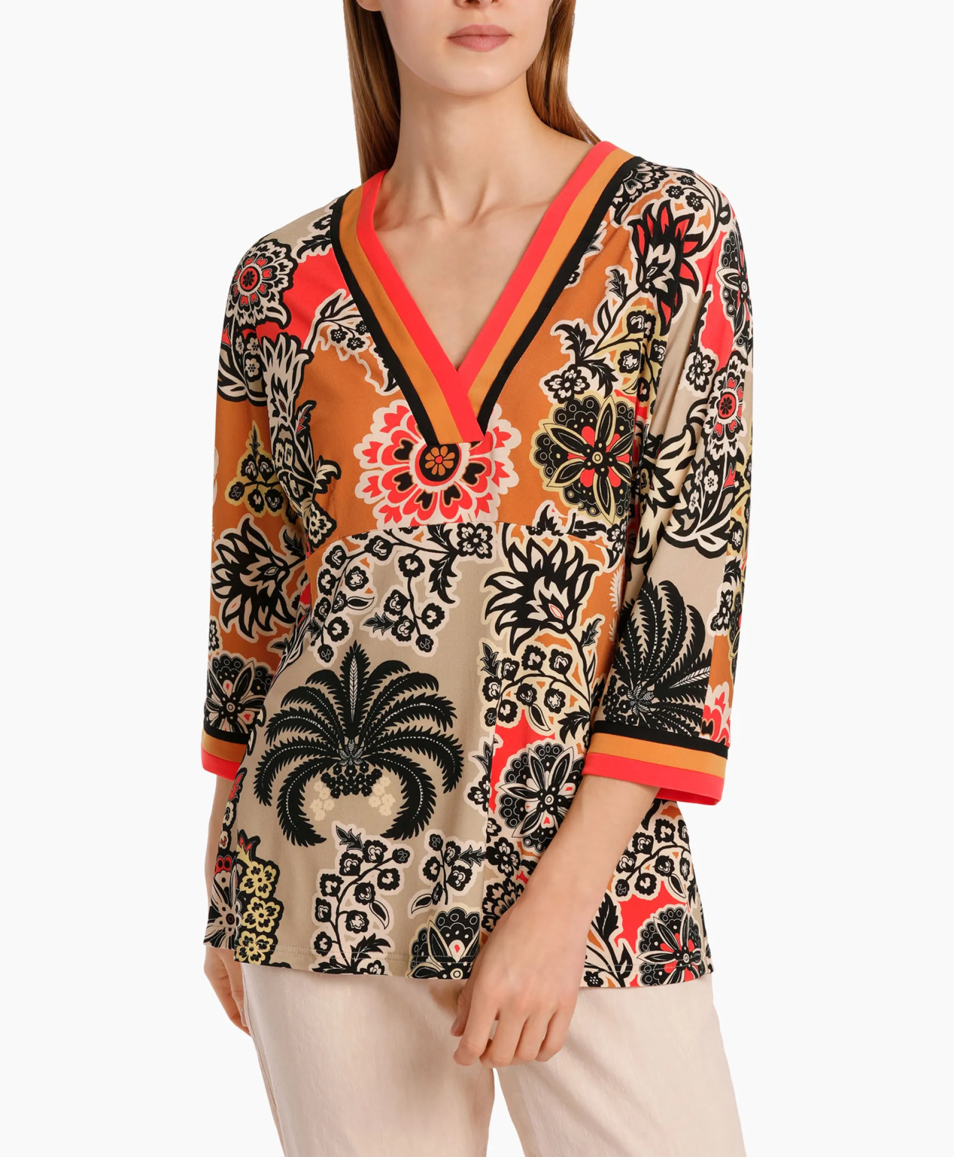 Dames Marccain Collectie Blouses*Blouse Wc 55.08 J48 Oranje
