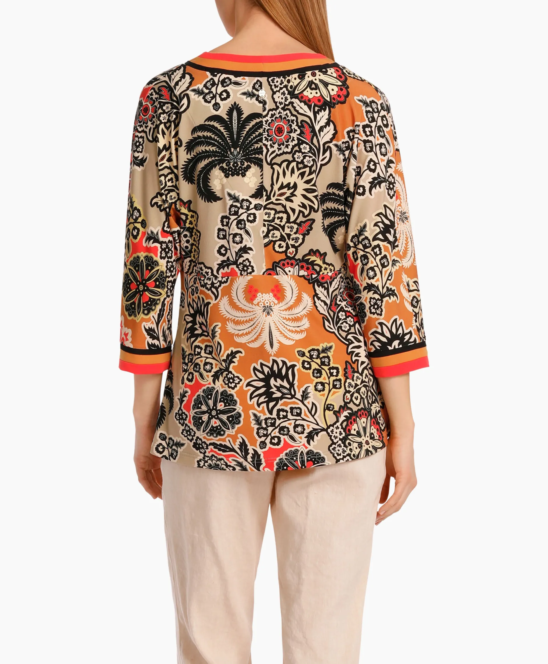 Dames Marccain Collectie Blouses*Blouse Wc 55.08 J48 Oranje