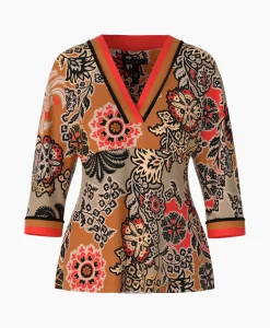 Dames Marccain Collectie Blouses*Blouse Wc 55.08 J48 Oranje