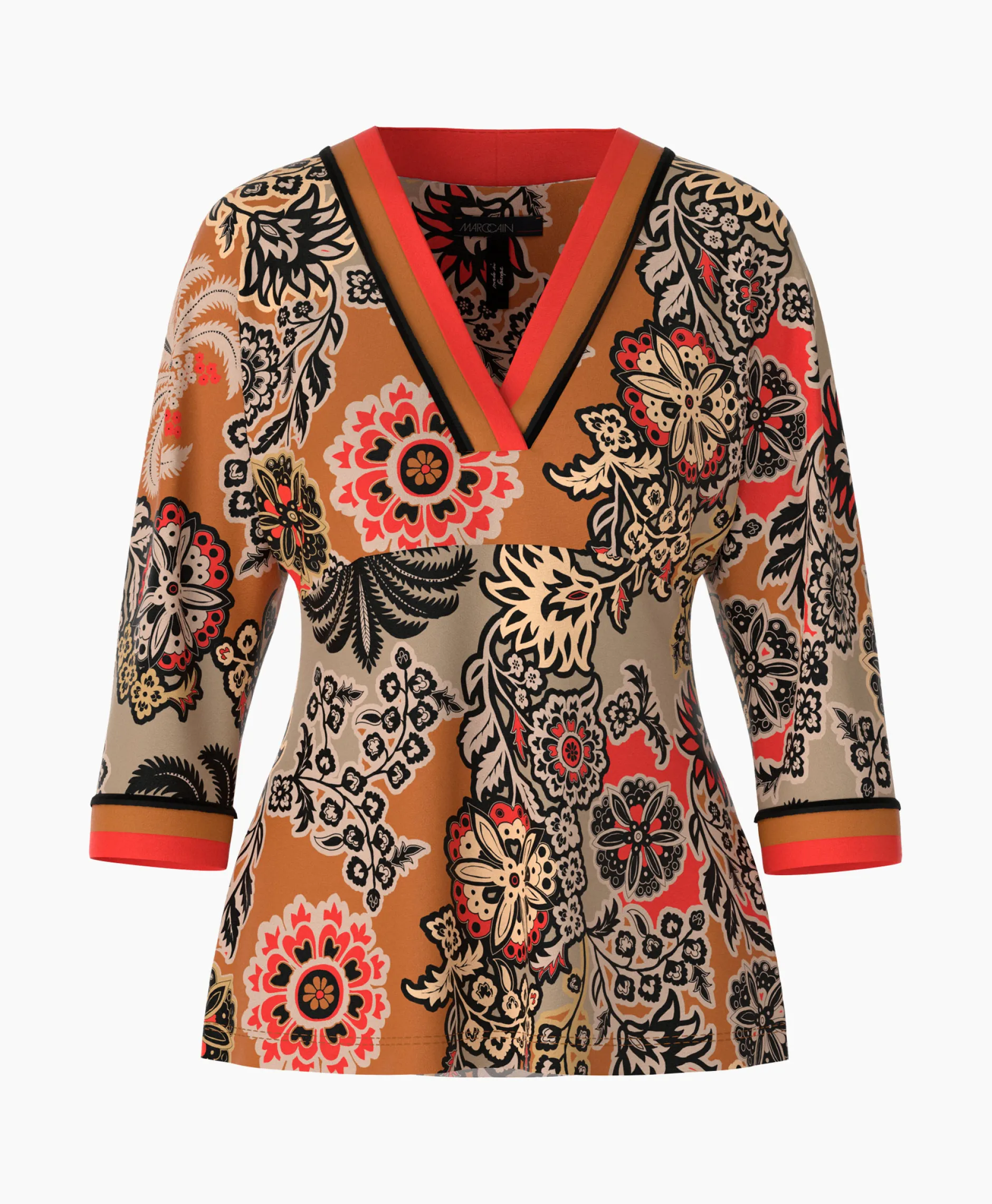 Dames Marccain Collectie Blouses*Blouse Wc 55.08 J48 Oranje