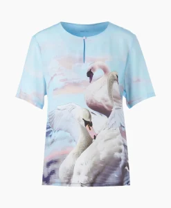 Dames Marccain Collectie Blouses*Blouse Wc 55.07 J08 Licht Blauw