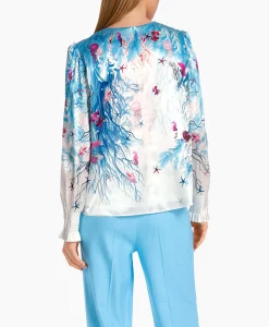Dames Marccain Collectie Blouses*Blouse Wc 51.47 W89 Aqua