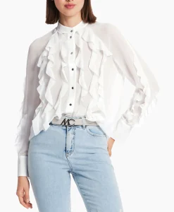 Dames Marccain Collectie Blouses*Blouse Wc 51.27 W44 Off White