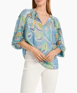 Dames Marccain Collectie Blouses*Blouse Wc 51.33 W74 Licht Blauw