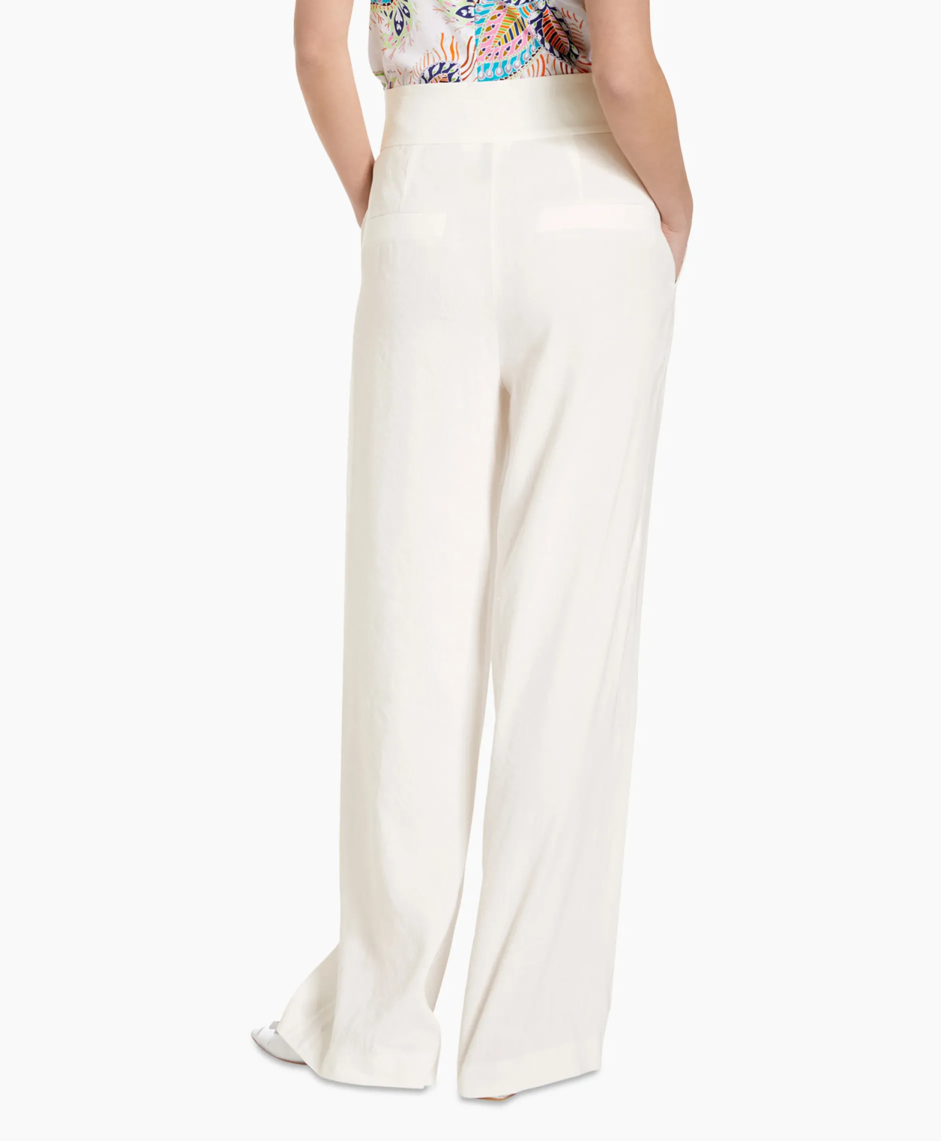 Dames Marccain Collectie Broeken*Broek Wc 81.52 W47 Off White