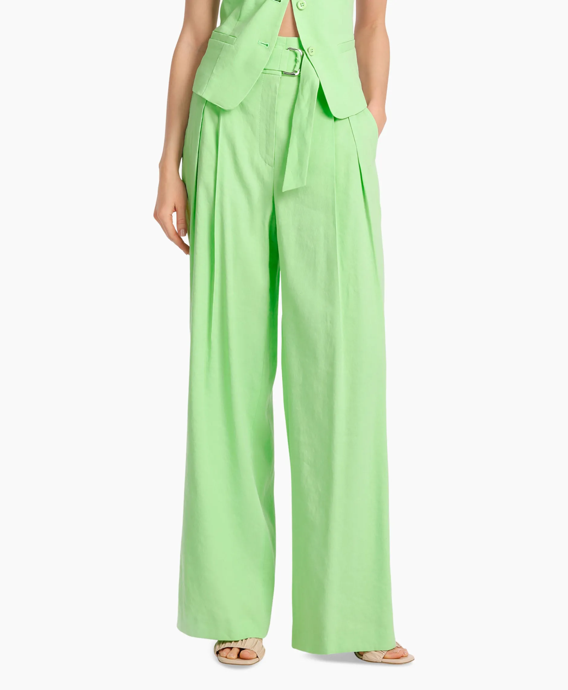 Dames Marccain Collectie Broeken*Broek Wc 81.52 W47 Groen