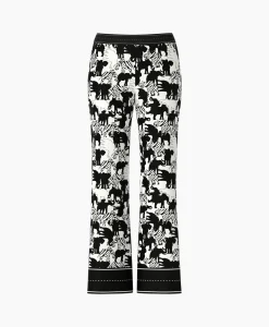 Dames Marccain Collectie Broeken*Broek Wc 81.04 M03 Print + 2 Kleurig