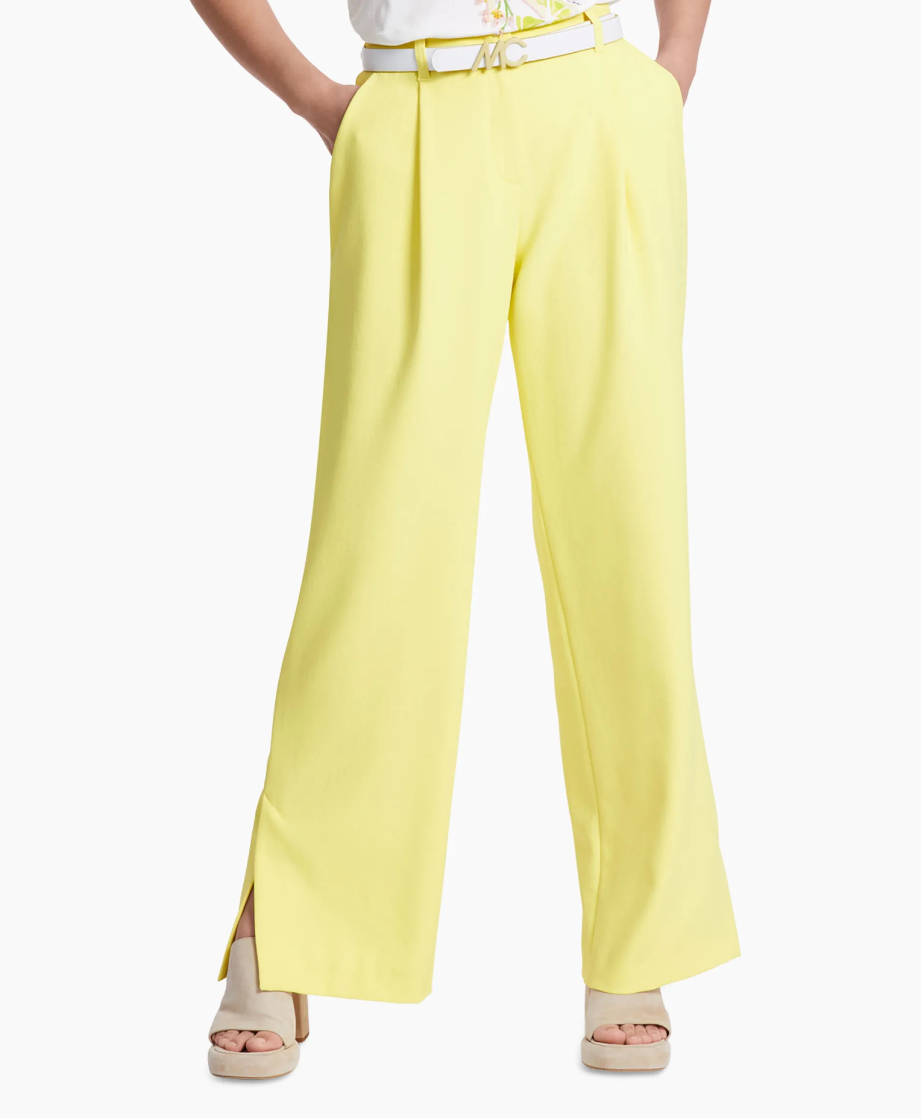 Dames Marccain Collectie Broeken*Broek Wc 81.24 W03 Midden Geel