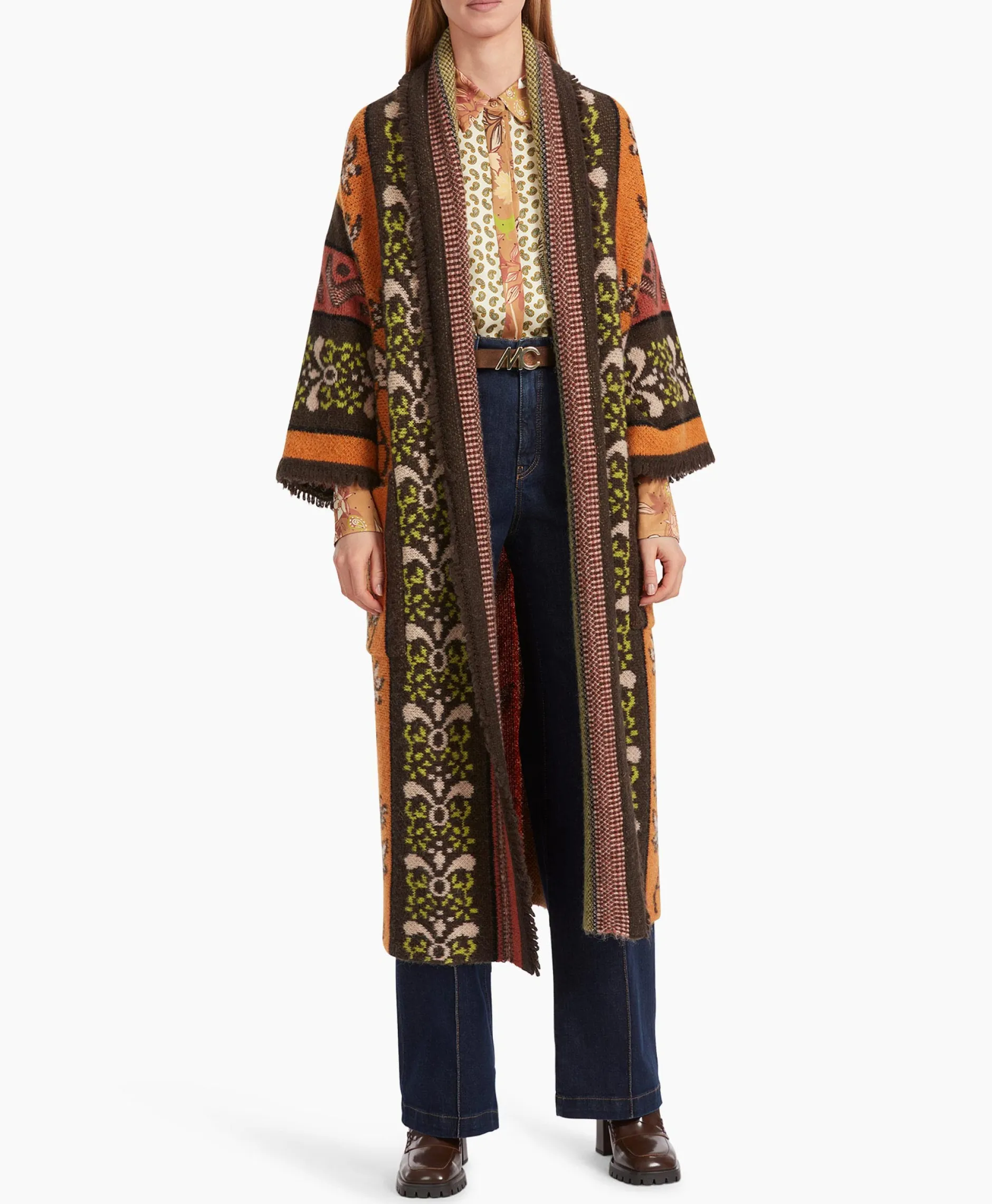 Dames Marccain Collectie Vesten*Coat Vc 11.06 M23 Geel