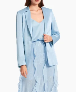 Dames Marccain Collectie Blazers*Jasje Wc 34.20 W46 Licht Blauw