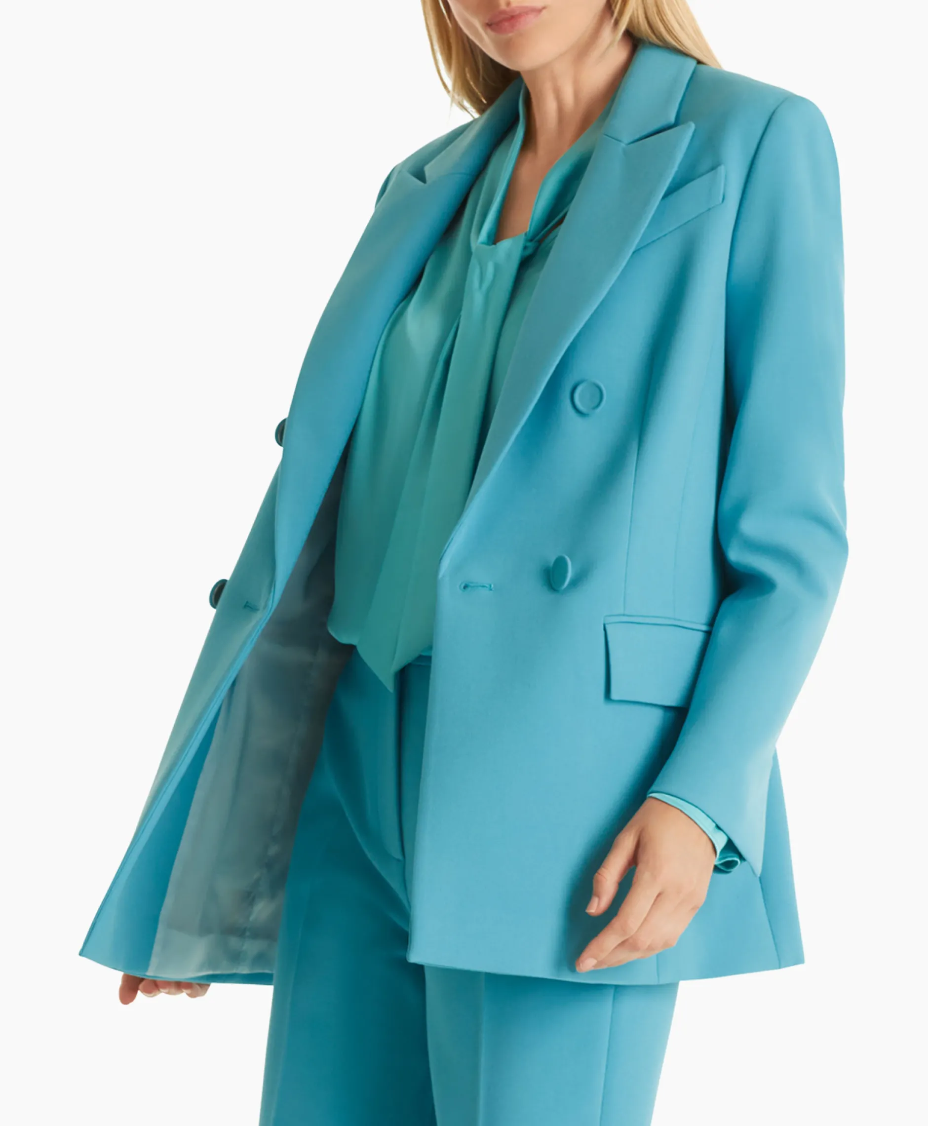 Dames Marccain Collectie Blazers*Jasje Wc 34.15 W22 Turquoise