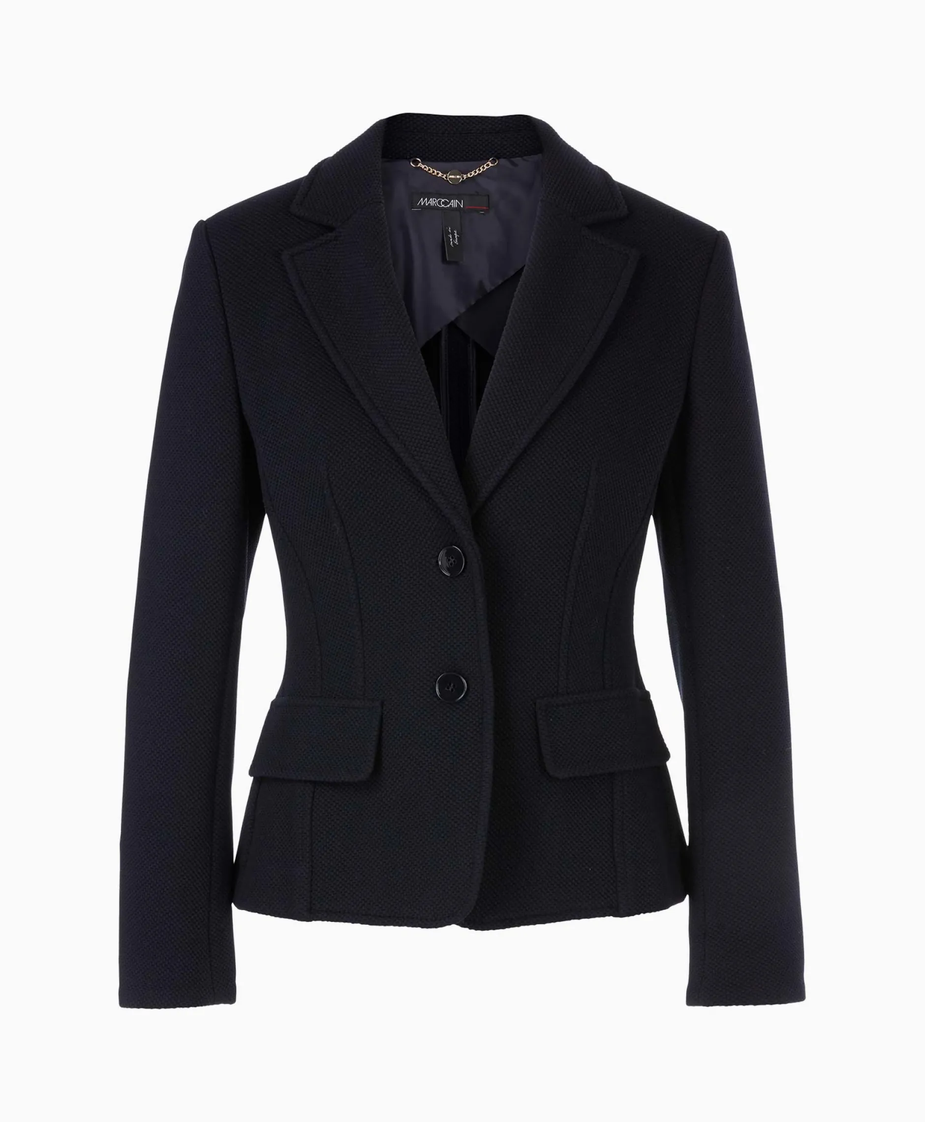 Dames Marccain Collectie Blazers*Jasje Wc 34.11 J09 Midden Blauw