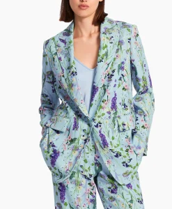 Dames Marccain Collectie Blazers*Jasje Wc 34.12 W21 Licht Blauw