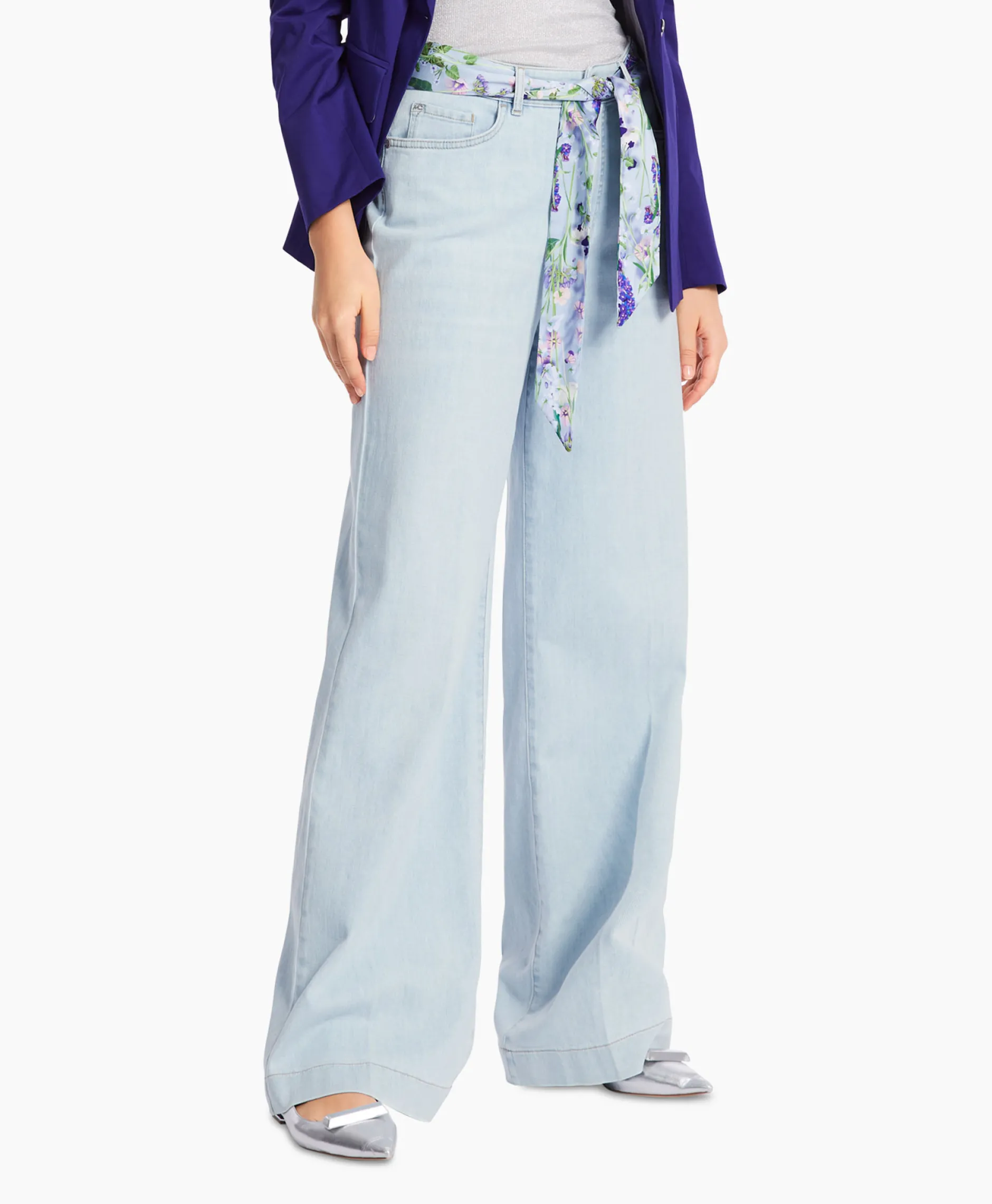 Dames Marccain Collectie Broeken*Jeans Wc 82.09 D04 Licht Blauw