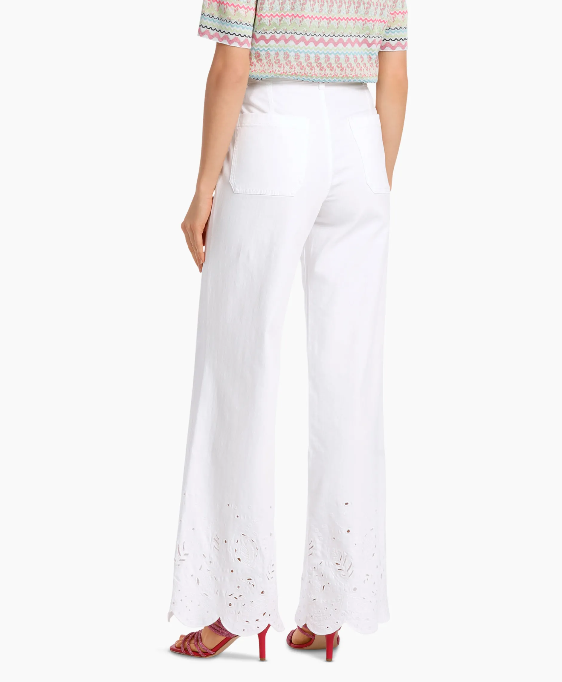 Dames Marccain Collectie Broeken*Jeans Wc 82.19 D64 Wit