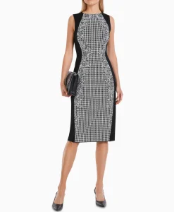 Dames Marccain Collectie Bruiloftskleding*Jurk Vc 21.36 M66 Print + 2 Kleurig