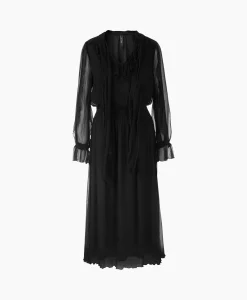 Dames Marccain Collectie Bruiloftskleding*Jurk Vc 21.19 W51 Zwart