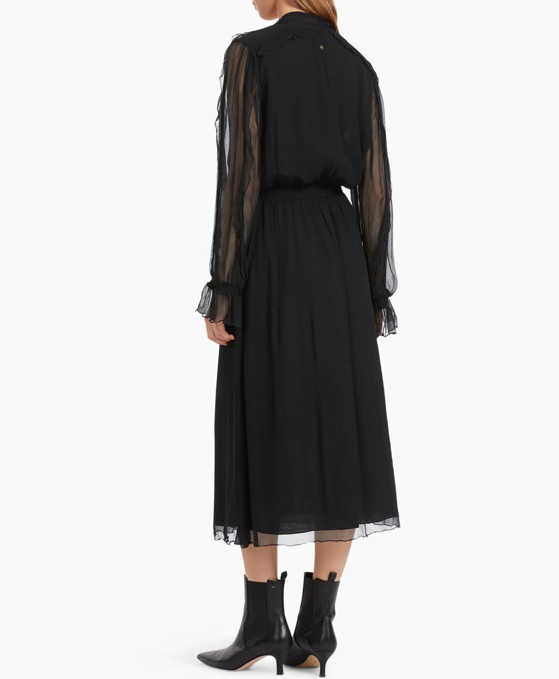 Dames Marccain Collectie Bruiloftskleding*Jurk Vc 21.19 W51 Zwart