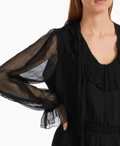 Dames Marccain Collectie Bruiloftskleding*Jurk Vc 21.19 W51 Zwart