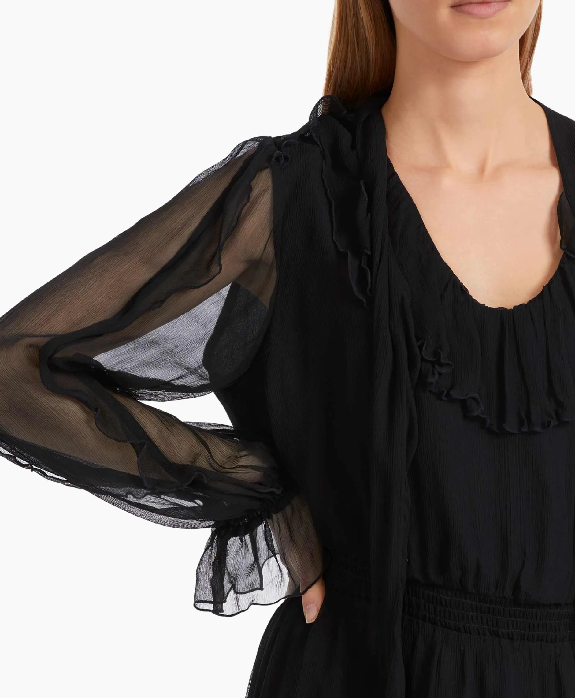 Dames Marccain Collectie Bruiloftskleding*Jurk Vc 21.19 W51 Zwart