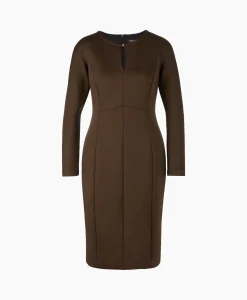 Dames Marccain Collectie Bruiloftskleding*Jurk Vc 21.27 J22 Bruin