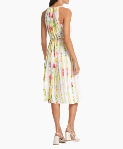 Dames Marccain Collectie Bruiloftskleding*Jurk Wc 21.27 W36 Midden Geel