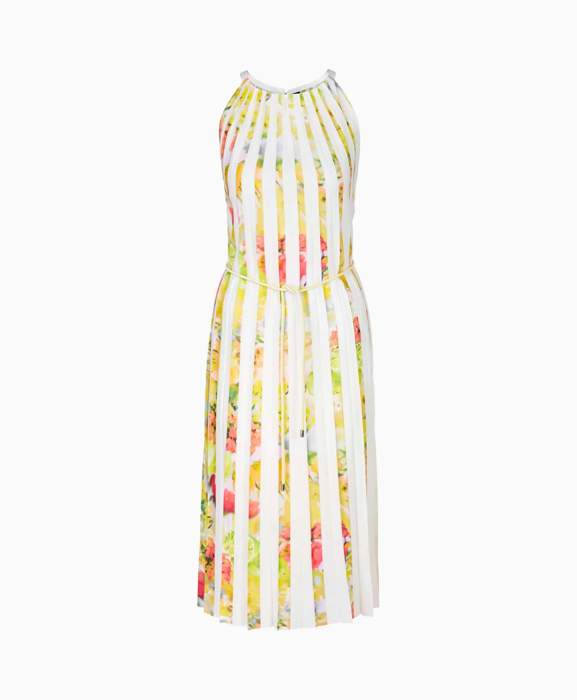 Dames Marccain Collectie Bruiloftskleding*Jurk Wc 21.27 W36 Midden Geel