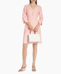 Dames Marccain Collectie Bruiloftskleding*Jurk Wc 21.66 W88 Zalm