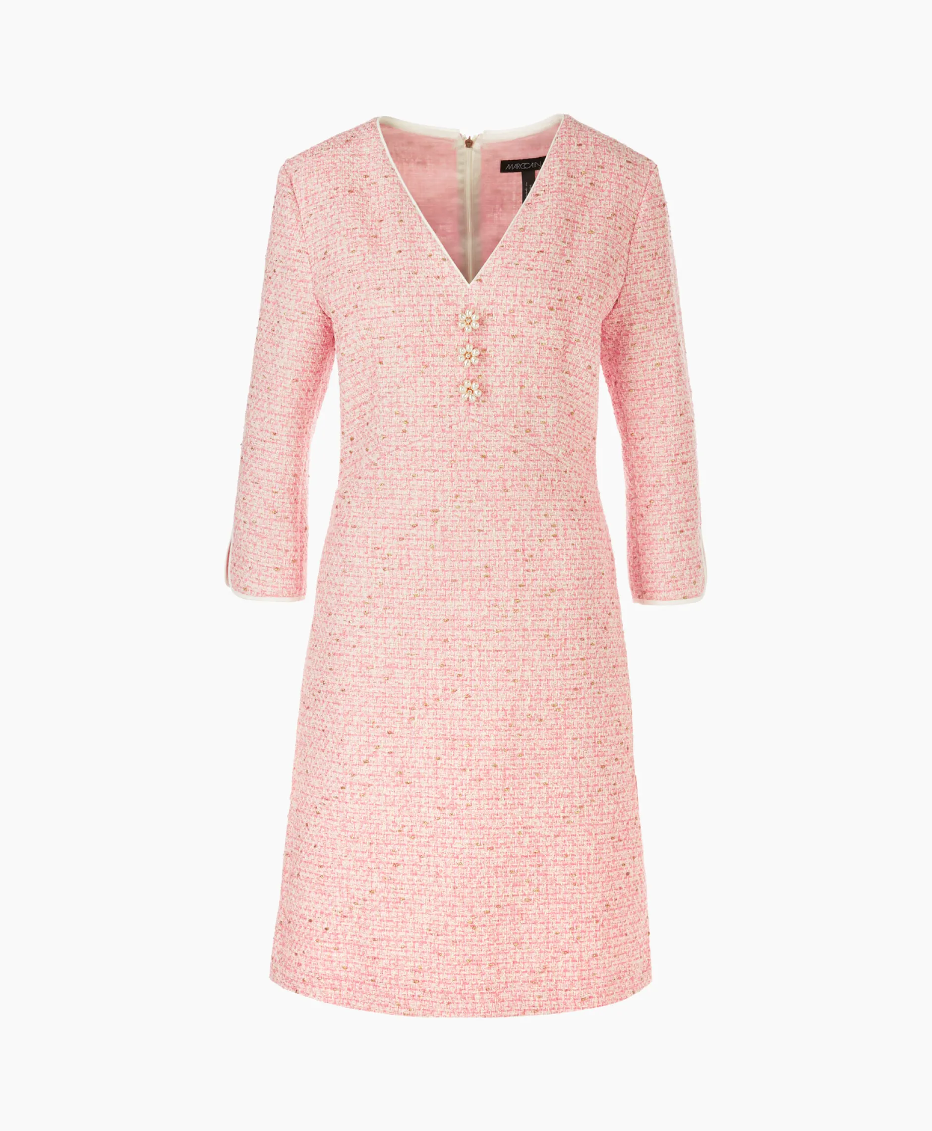 Dames Marccain Collectie Bruiloftskleding*Jurk Wc 21.66 W88 Zalm