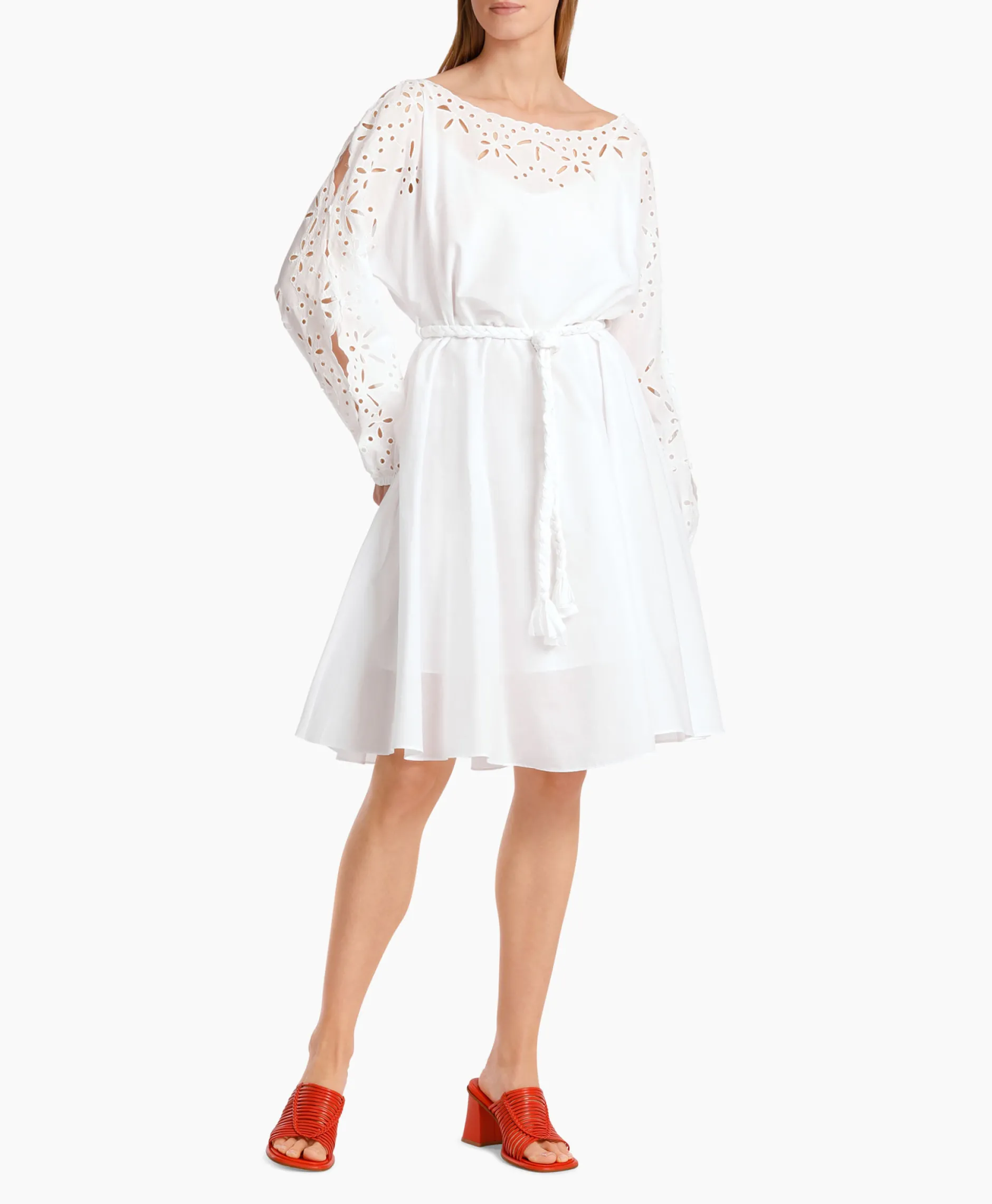 Dames Marccain Collectie Bruiloftskleding*Jurk Wc 21.58 W68 Wit