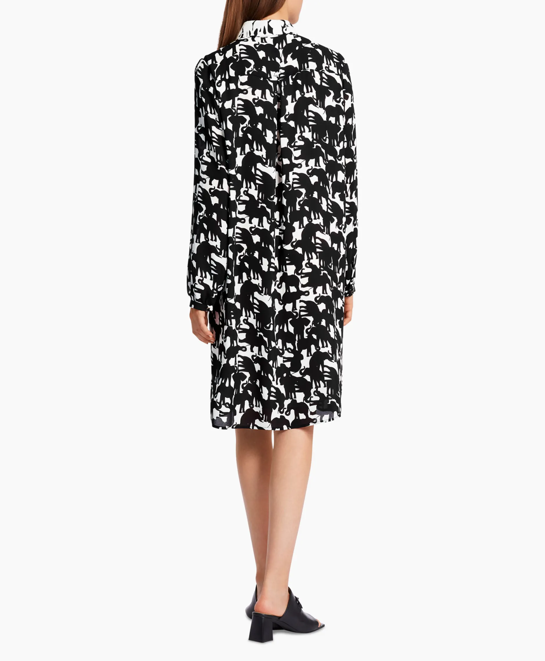 Dames Marccain Collectie Bruiloftskleding*Jurk Wc 21.19 W13 Zwart