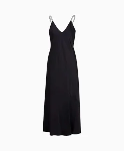 Dames Marccain Collectie Bruiloftskleding*Jurk Wc 21.21 W15 Midden Blauw