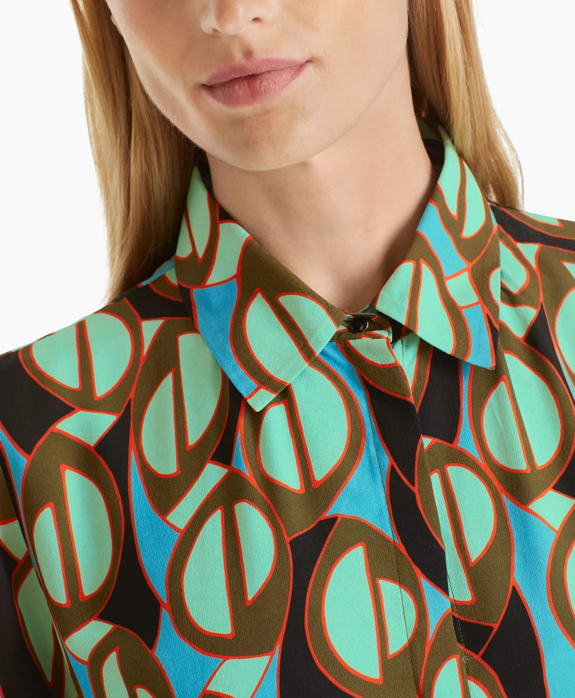 Dames Marccain Collectie Bruiloftskleding*Jurk Wc 21.43 W04 Groen