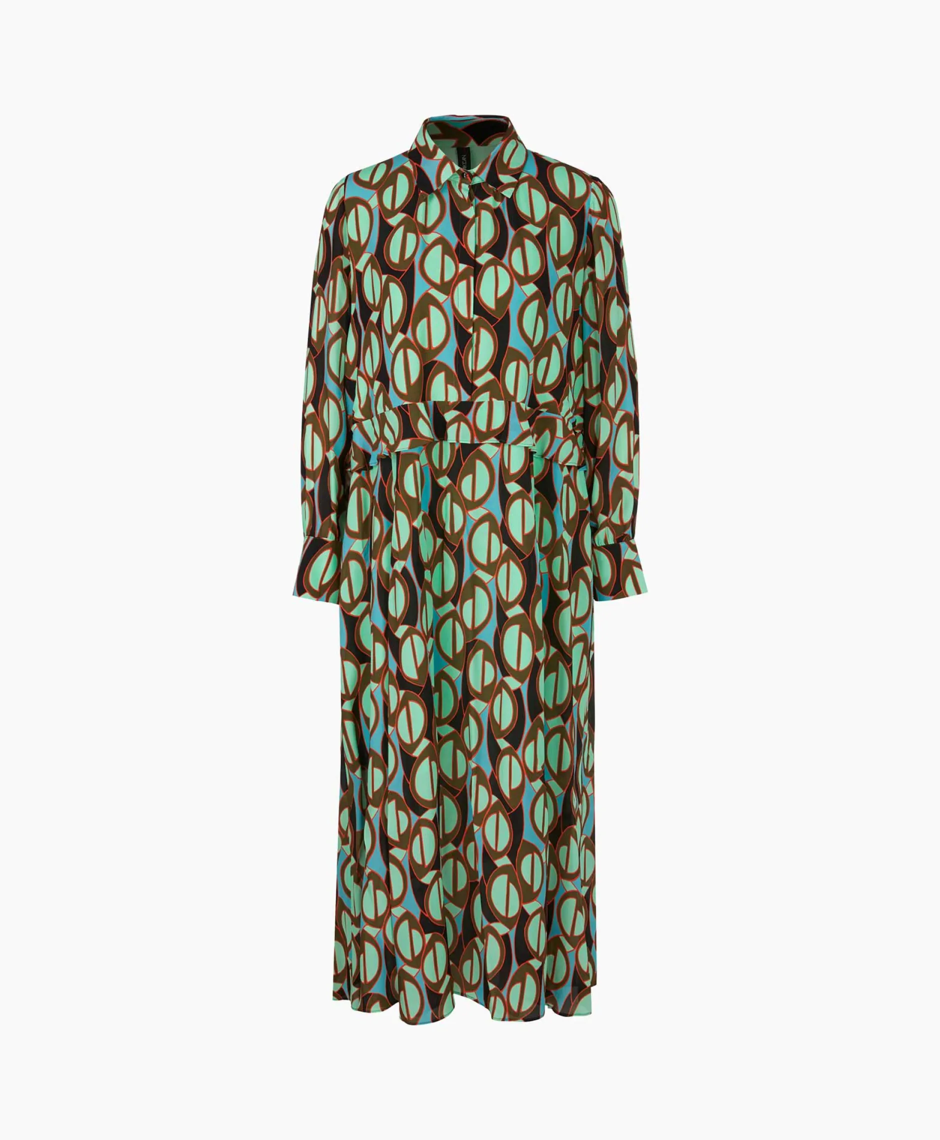 Dames Marccain Collectie Bruiloftskleding*Jurk Wc 21.43 W04 Groen