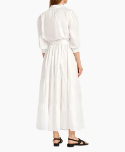 Dames Marccain Collectie Bruiloftskleding*Jurk Wc 21.56 W35 Off White