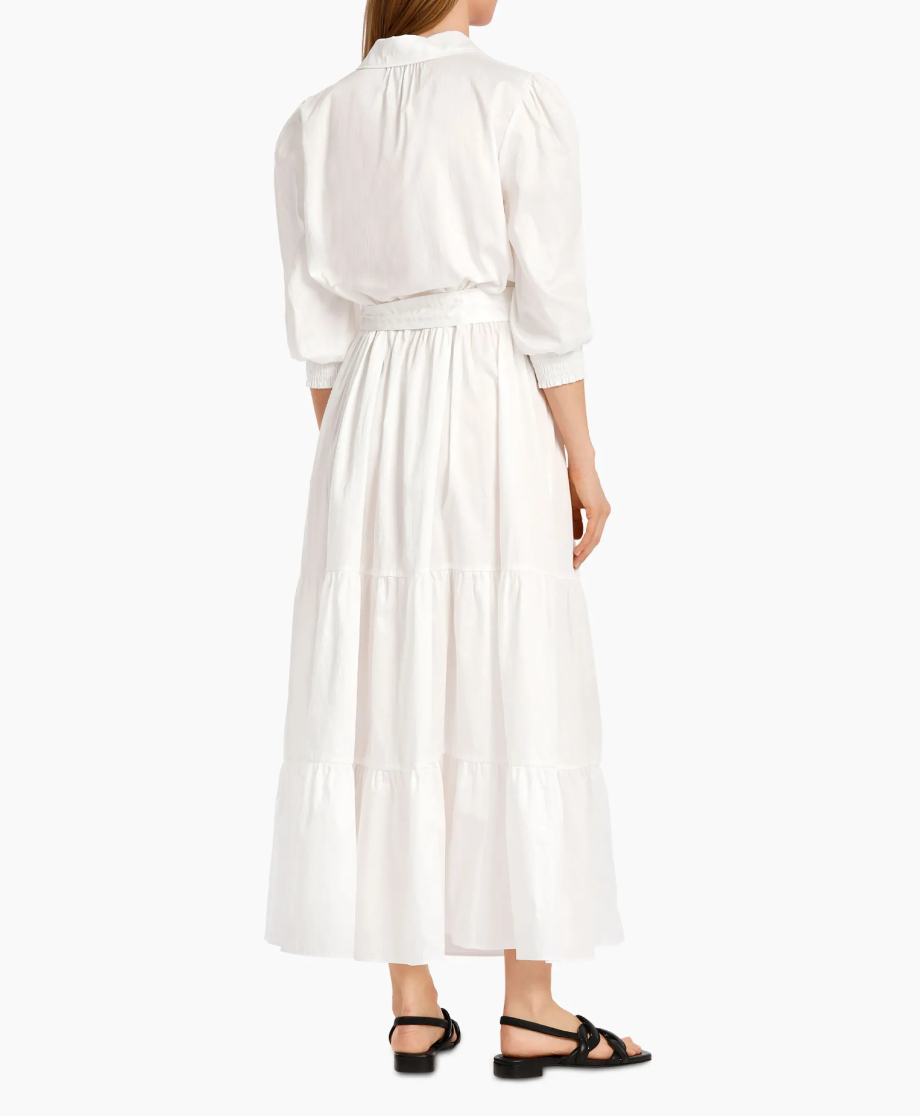 Dames Marccain Collectie Bruiloftskleding*Jurk Wc 21.56 W35 Off White