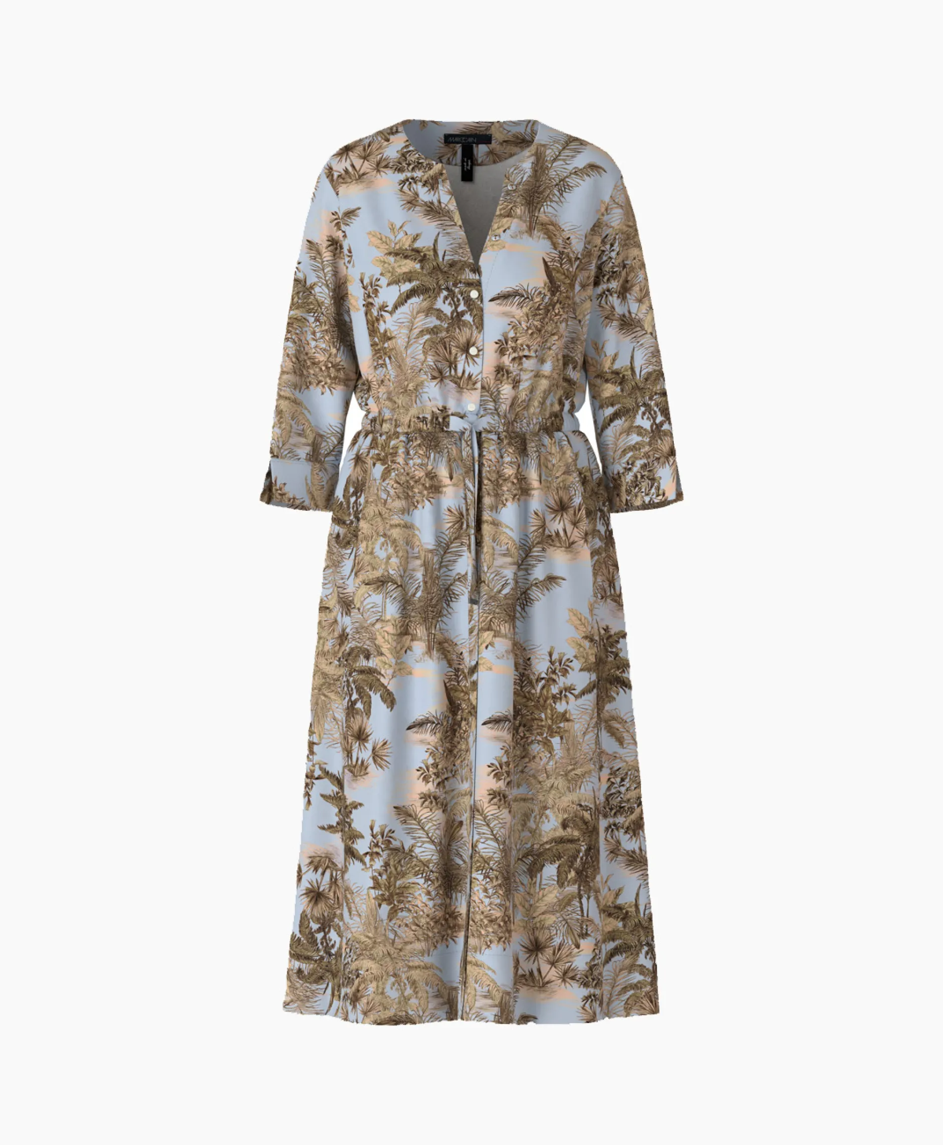 Dames Marccain Collectie Bruiloftskleding*Mini Jurk Uc 21.24 W54 Blauw